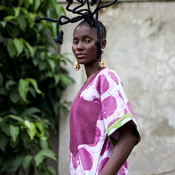 Adire Indigo Dress