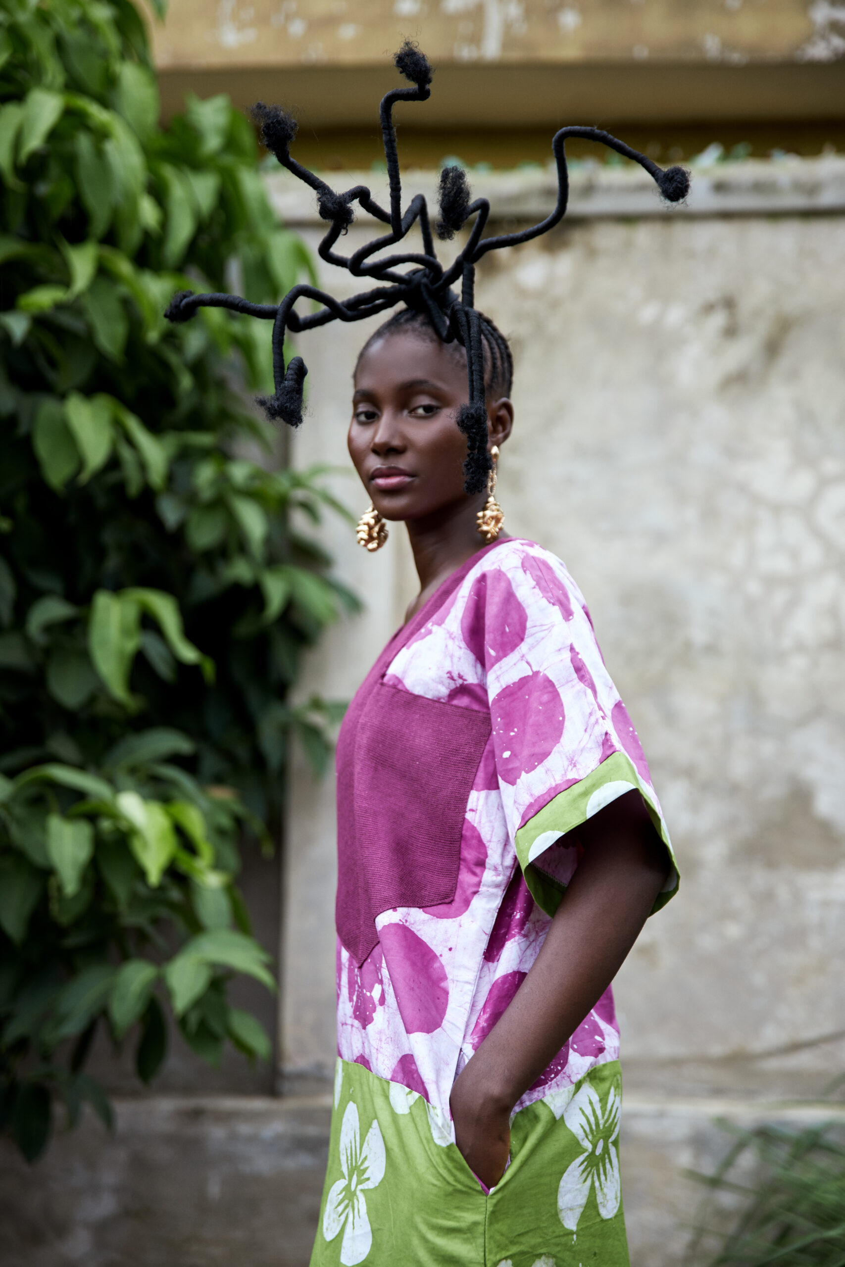 Adire Indigo Dress